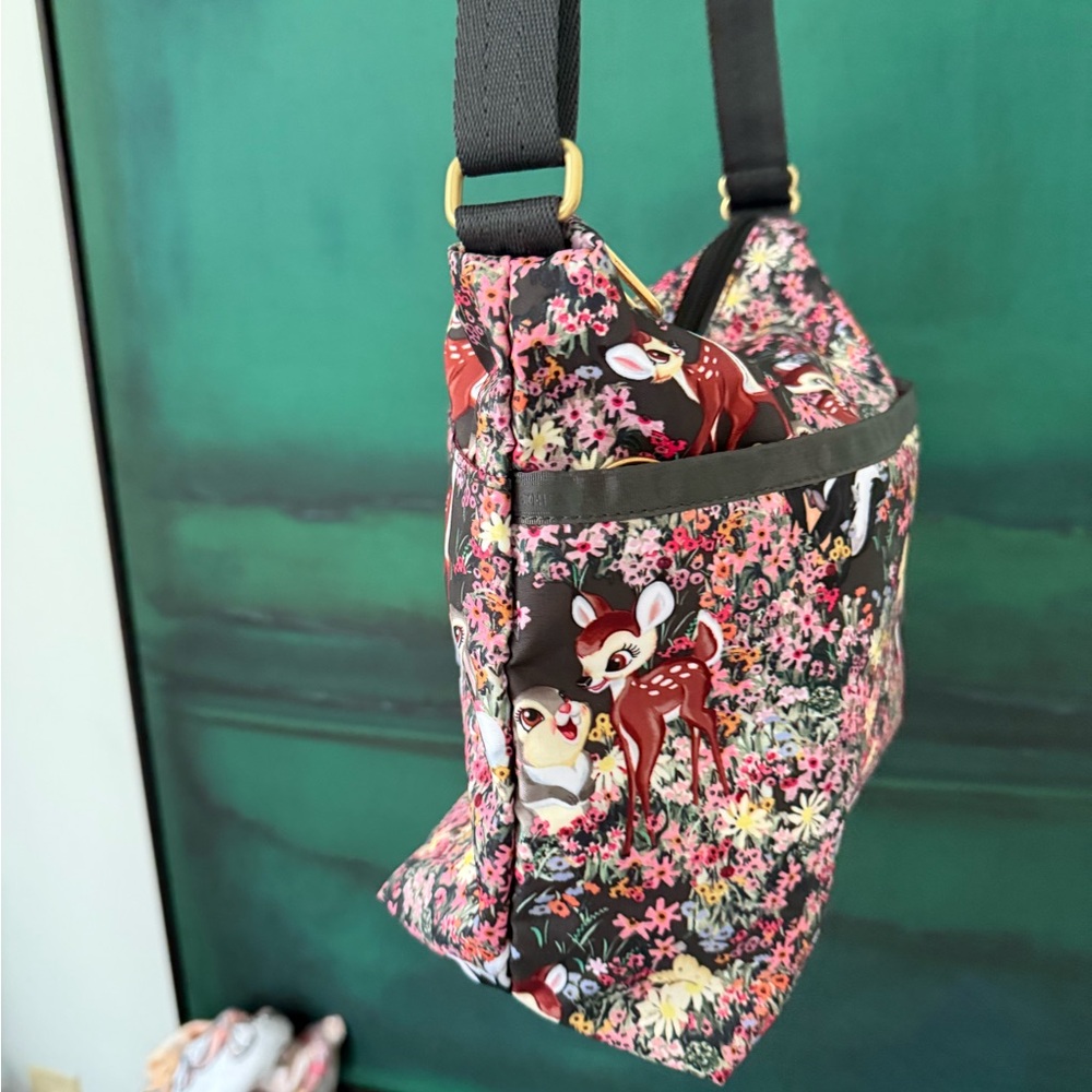 LeSportsac DISNEY Bambi print floral shoulder and crossbody bag - Picture 4 of 11